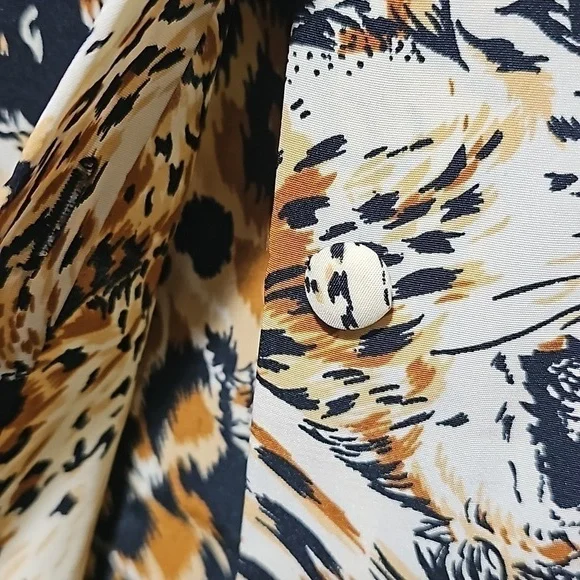 Jordan Vintage Lion Print Long Sleeve Shirt Size Large - Picture 3 of 10